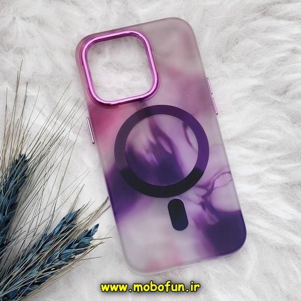 قاب گوشی iPhone 14 Pro آیفون طرح متال آبرنگی مگ سیف اورجینال Creative Case کد 148